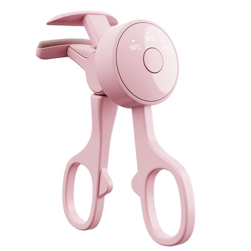 

Convenient Eyelash Curler Heated Eye Lash Curler Fast Heating Adjustable Temperature Suitable for Party Makeup Looks 1 розовый