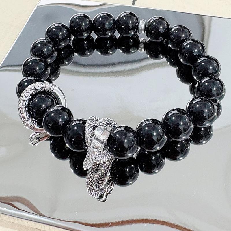 

Год Дракона Счастливый Оригинальный Дизайн Браслет Панлун Мужской Черное Стекло Нишевый Нестандартный Персонализированный Браслет Мужской Премиальный