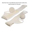 3pcs Exfoliating Scrubber Strap Bath Towel Dual-Sided Soft Microfiber Terry Cloth Bath Sponge For Shower Spa Body Skin Cleansing Tool Body Massage