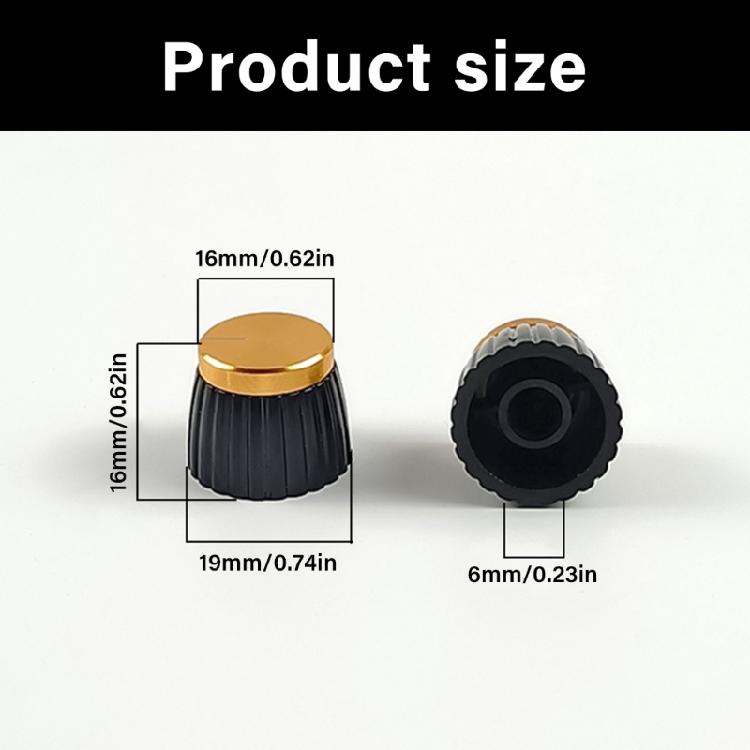 2PCS Guitar String Post Caps Precisions Machined Potentiometers Comfortable Textured Surfaces for Enhancing Playabilitys