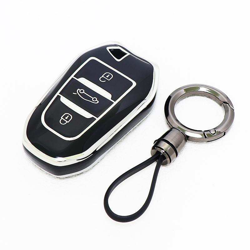 TPU Shell Keyless for Peugeot 308 508 2008 407 5008 301 207 208 3008 206 for Citroen C3 C4 C5 Berlingo Remote Car Key Case Cover
