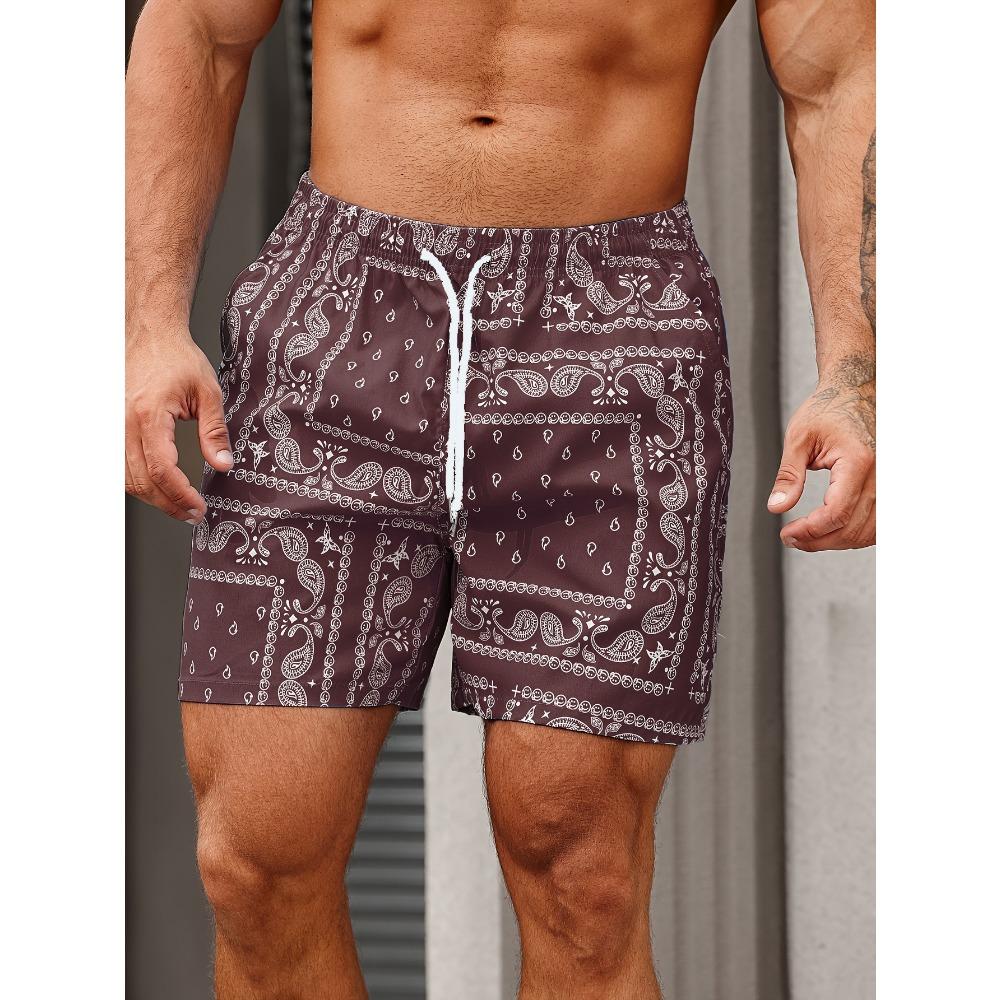 Vintage Floral Graphic Printed Men's Beach Shorts 3D Printing For Men's Outdoor Casual Shorts Men's and Women's Shorts