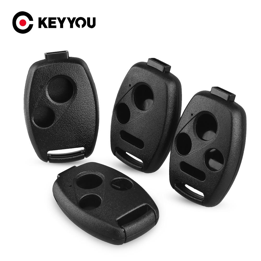 Replacement 2/3/4 Buttons Remote Car Key Case Shell For Honda Accord Civic Crv Pilot Fit Insight Ridgeline 2007 - 2013