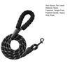 Dog Leash Heavy Duty Nylon Rope Leash 5Ft 6.5Ft 10Ft Leash with Padded Handle for Small Medium Large Dogs Training Outdoor