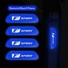 AGE2   4Pcs Car Safety Warning Decal Night Reflective Mark Stickers For Lexus F-SPORT ES RX NX LS UX LM LX GX LC RZ IS CT GS RC HS SC