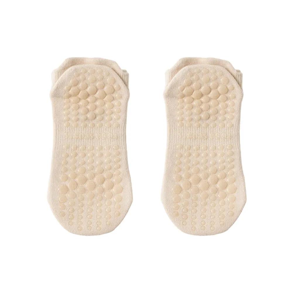 1 Pair Women Low Cut Socks Fitness Dance Yoga Socks Mesh Breathable Anti-Slip Floor Pilates Socks Professional Sprots Supplies