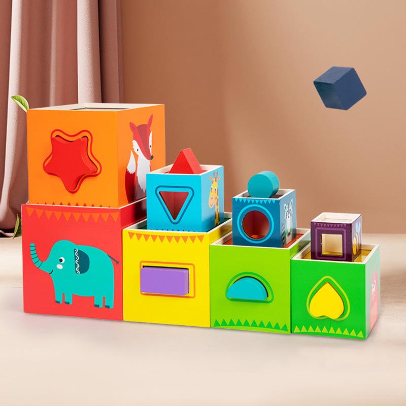 Cross-border Early Childhood Puzzle Set: Cartoon Numbers & Logic Stacking Toy