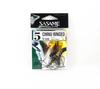 Sasame F-724 Chinu Ringed Offset Hook Black Size 5 (1140)