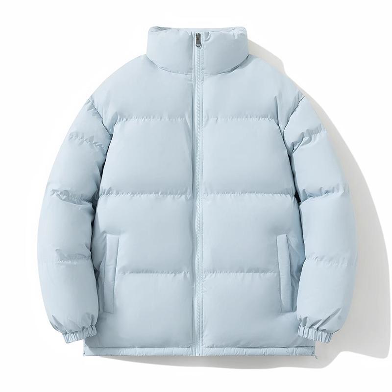 

Пуховик для мужской новой зимней свободной модели плюс хлопок утолщенный теплый стоячий воротник ветрозащитная одежда куртка 3XL