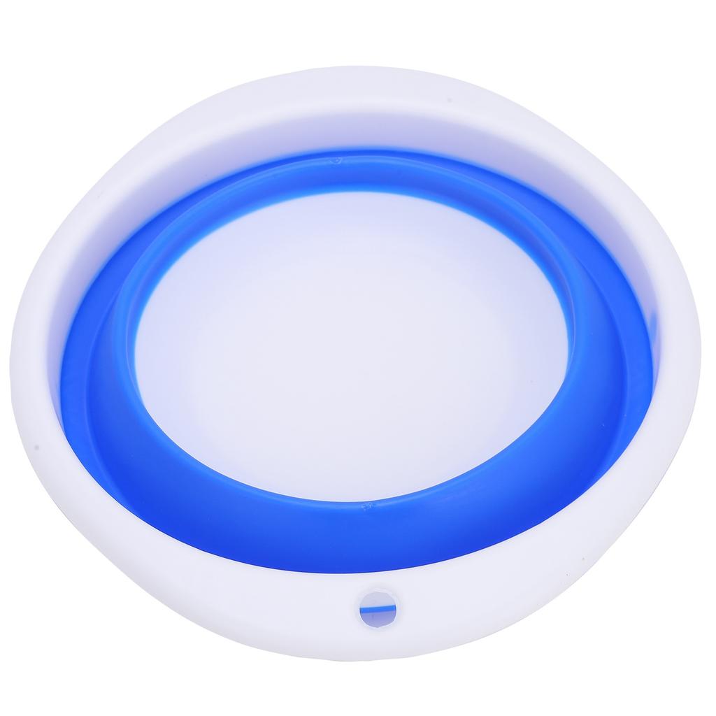 Folding Basin Portable Multifunctional Plastic Rubber Vegetable Washing Bucket for Travel23x20x7cm