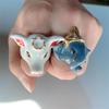 Exaggerated Enamel Drip Glaze Animals Large Ring Pig Bull Head Elephant Massive Rings Y2K Punk Jewelry Gift For Women