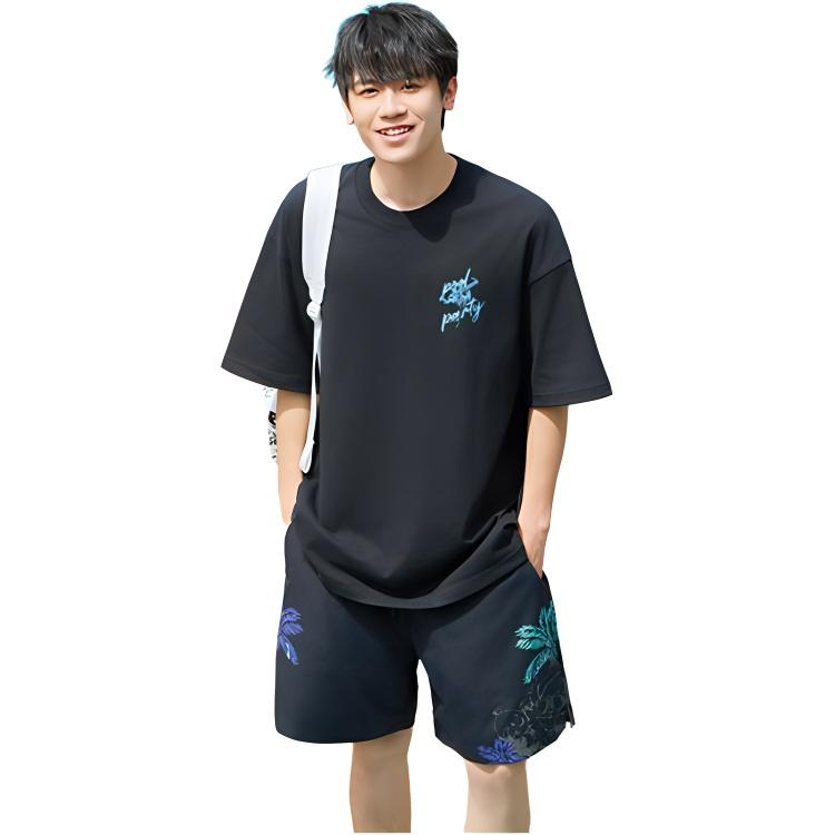 Li Ning X League Of Legends Pool Party Collaboration Esports Series Brand Logo Print Comfortable Breathable Versatile Loose Casual Shorts AKSU855-2