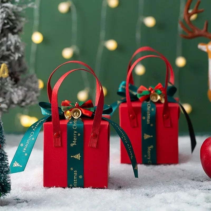 New Christmas New Gift Box Portable Christmas Eve Holiday Gift Paper Box Holiday Companion Christmas Apple Packaging Box