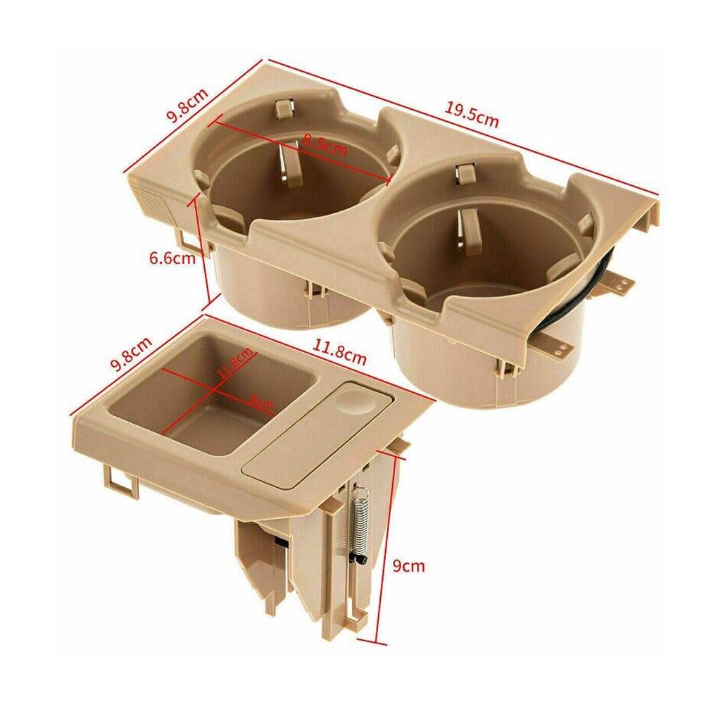 For BMW 3 Series E46 323i 318I 320I 1998-2006 51168217953 Car Center Console Water Cup Holder Beverage Bottle Holder Coin Tray