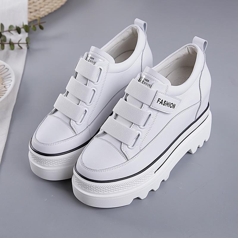 

5 см толстая сетчатая подошва дышащая женская осенняя однотонная спортивная обувь повседневная беговая спортивная обувь для активного отдыха женская обувь 34-40 34