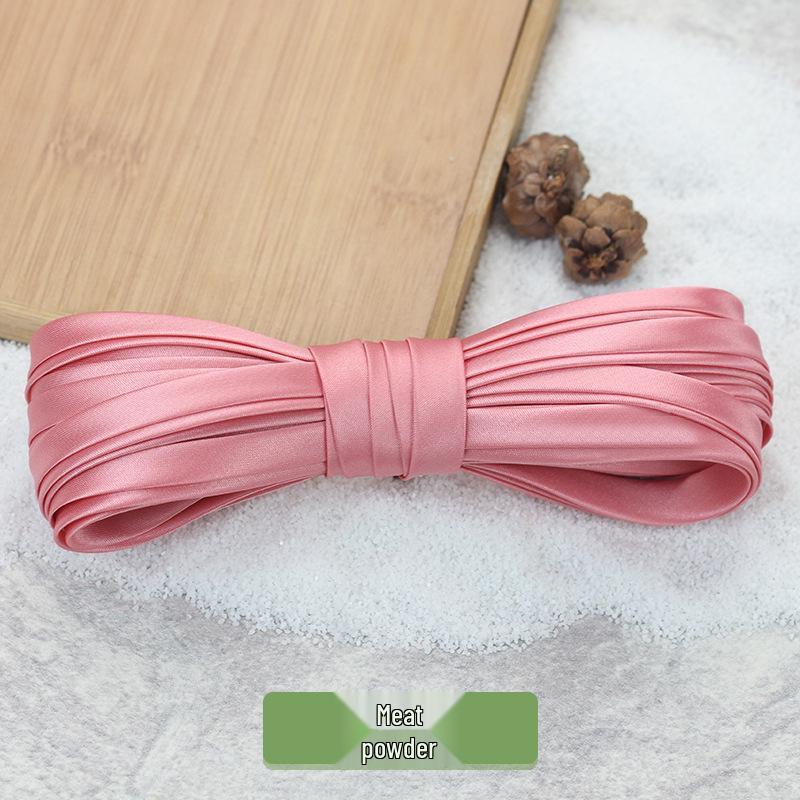 Hengmeihe 0.85cm Satin Cheongsam Hemming Strip: Solid Color, Imitation Silk, Non-Iron Accessories for Women