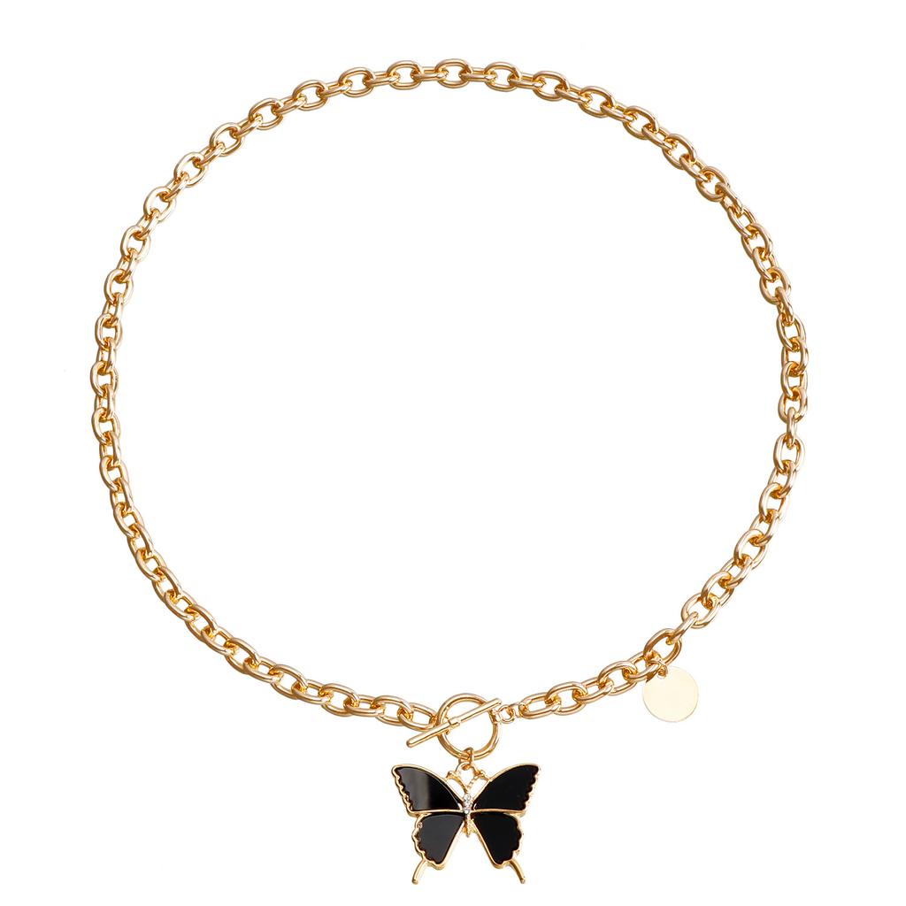 Accessories, Simple White Star Imitation Fritillary Necklace, Temperament Metal Rough Aluminum Chain Sweater Chain