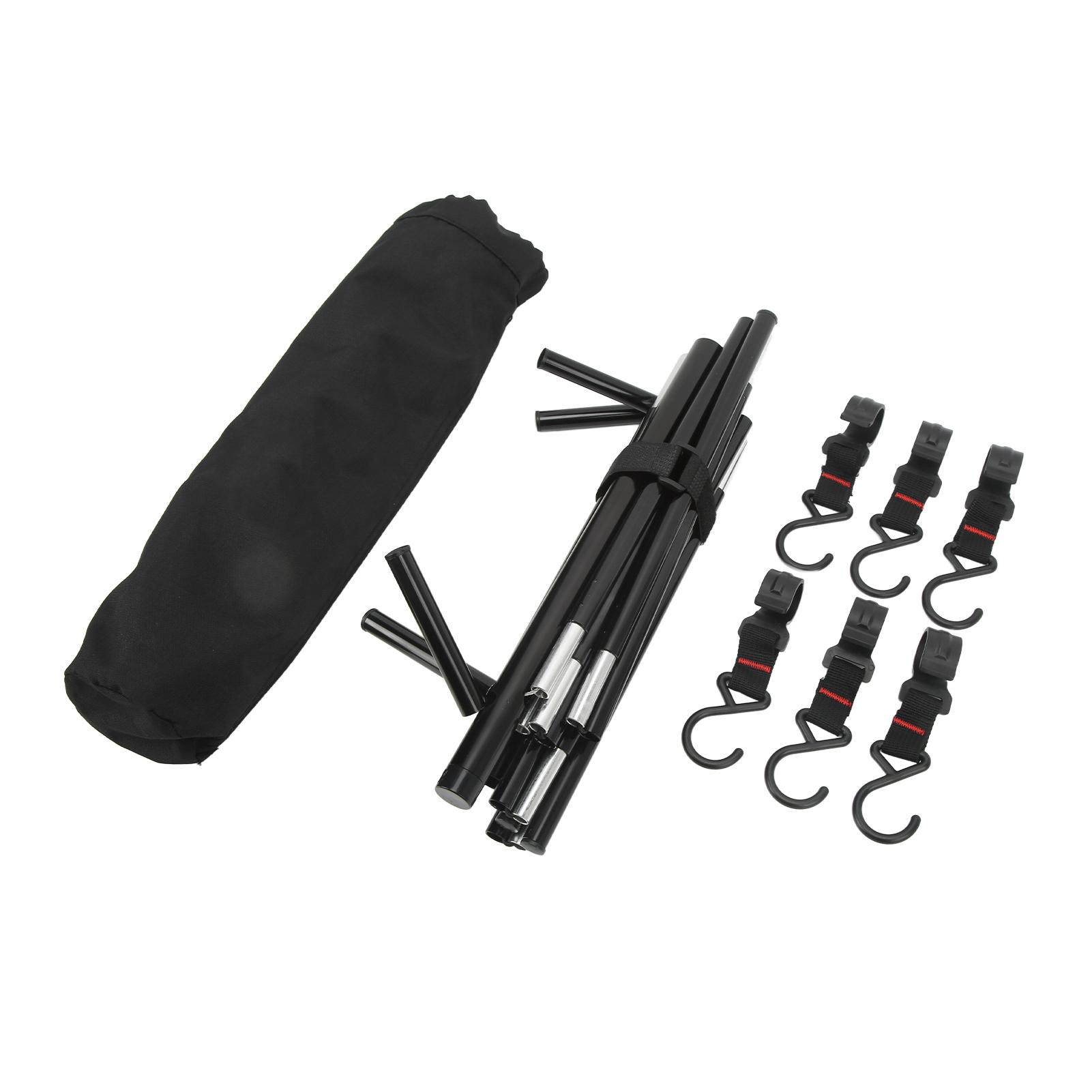 Подвесная стойка для кемпинга, грузоподъемность 6 кг, подвесная стойка из алюминиевого сплава, портативная подвесная стойка для посуды, кемпинг с 6 крючками