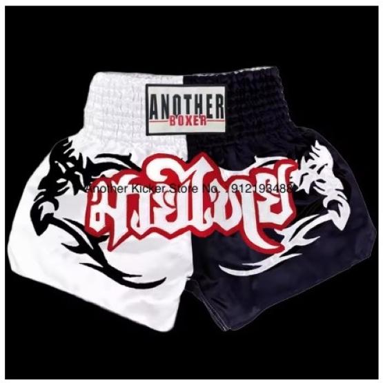 Star Muay Thai Shorts Pants Kickboxing Boxing MMA UFC  Fight Unisex Men Women Kid Quick Dry Print Elastic High Waist Polyester Training