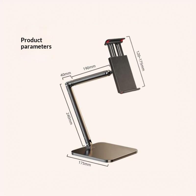 Adjustable Tablet Stand Holder 15 Inch Long Metal Flexible Arm For 4.7-13 Inch Pad Phone Ergonomic Desktop Holder Multi-Angle
