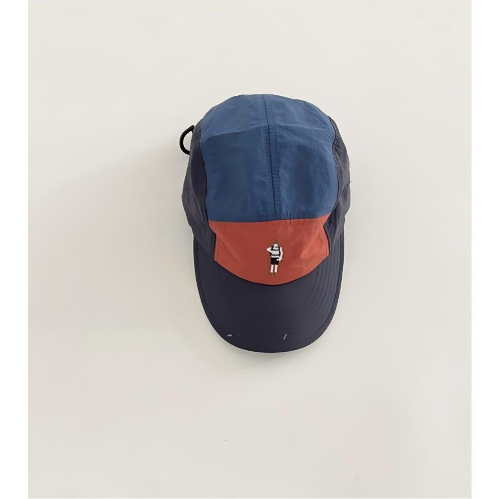 Color Block Baseball Cap Summer Vintage Cartoon Shadow Print Unisex for Men Women Casual Outdoor Sun Hat Lightweight Breathable