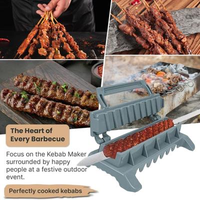 Large Kebab Maker Manual Kabob Mold Portable Barbecue Skewers Family Gathering Innovative Barbecue Mold