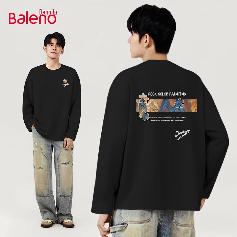 Baleno Men s Casual Long-Sleeve Cotton T-Shirt