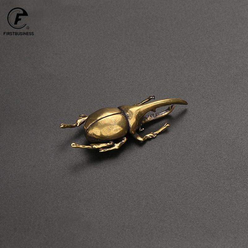 Soild Brass Cricket Figurines Miniatures Desktop Ornaments Tricky Spoof Insect Toy Retro Animal Small Statue Crafts Decorations