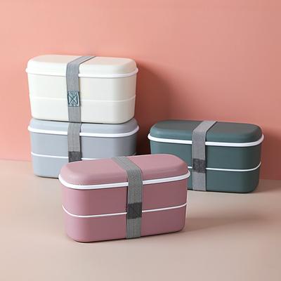Tragbare Aufbewahrungs-Lunchboxen mit Fach Mikrowellengeeignet Warmhaltebehälter für verpacktes Mittagessen Büroangestellte Studenten Bento-Box