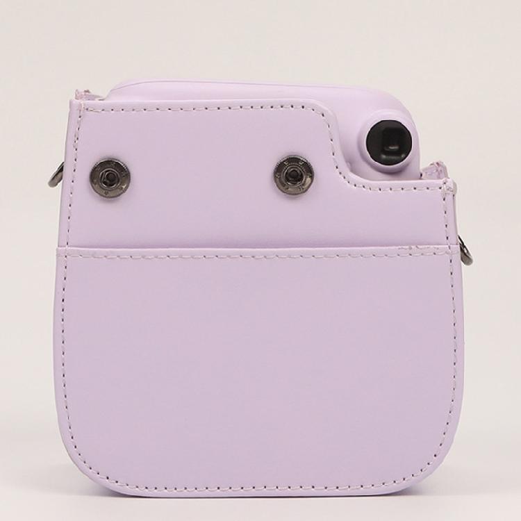 Lightweight Protective Case PU Leather Camera Case Wear Resistant Solid Color Protective with Shoulder Strap for Mini 12