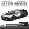 1/24 Mercedes Benz AMG ONE Racing Alloy Diecast Car Model Sound & Light Computer Host DIY Ornaments Fashion Gift for Friend Boy