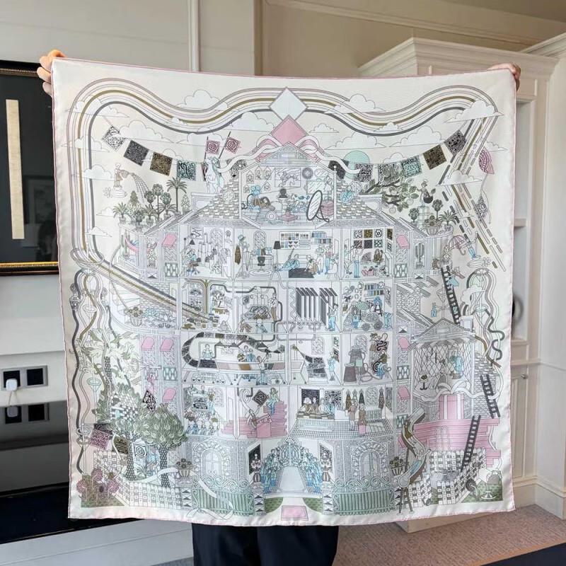 NINA SOLOR Heavy Twill Silk Scarf