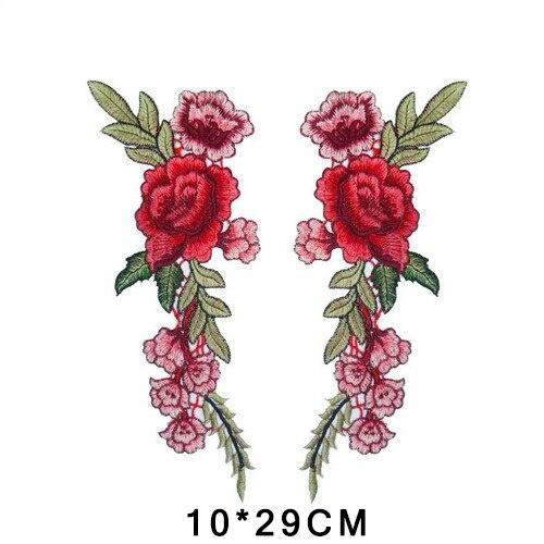 Flori Brodate Cusături Subvenție Embleme Brodate Meșteșug Broderie Retro Broderie DIY Îmbrăcăminte Pantaloni