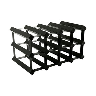12 Bottle Wine Rack for Countertop Storage, Horizontal Bottle Holder for Standard 750ml Bottles, Freestanding Display for Kitchen and Bar Use