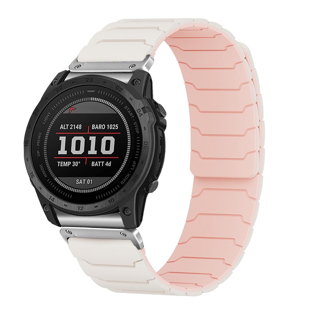 22/26mm Two tone magnetic strap for Garmin Fenix 8 7 7X PRO 6X 3 3hr 6x PRO silicone band for garmin watch smartwatch bracelet