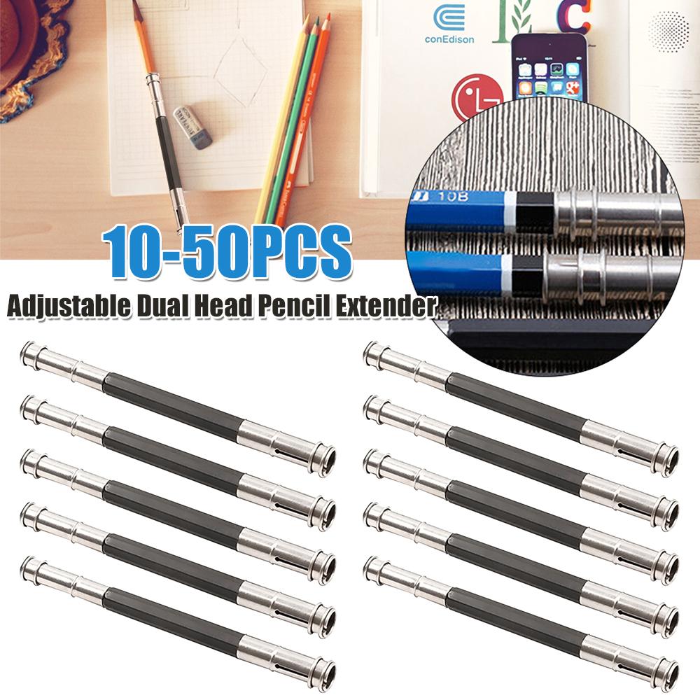 Dual-headed Art Write Tool Extender Adjustable Pencil Lengthen Sleeve Practical Exquisite Portable Painting Drawing Tool