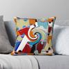 Abstract Color Swirl Square Pillowcase Polyester Linen Velvet Pattern Zip Decorative Bed Cushion Cover