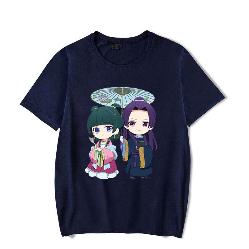 Funny Anime The Apothecary Diaries Print T-Shirt Women Men Loose Short Sleeve Round Neck Top Female Casual Shirt Tees