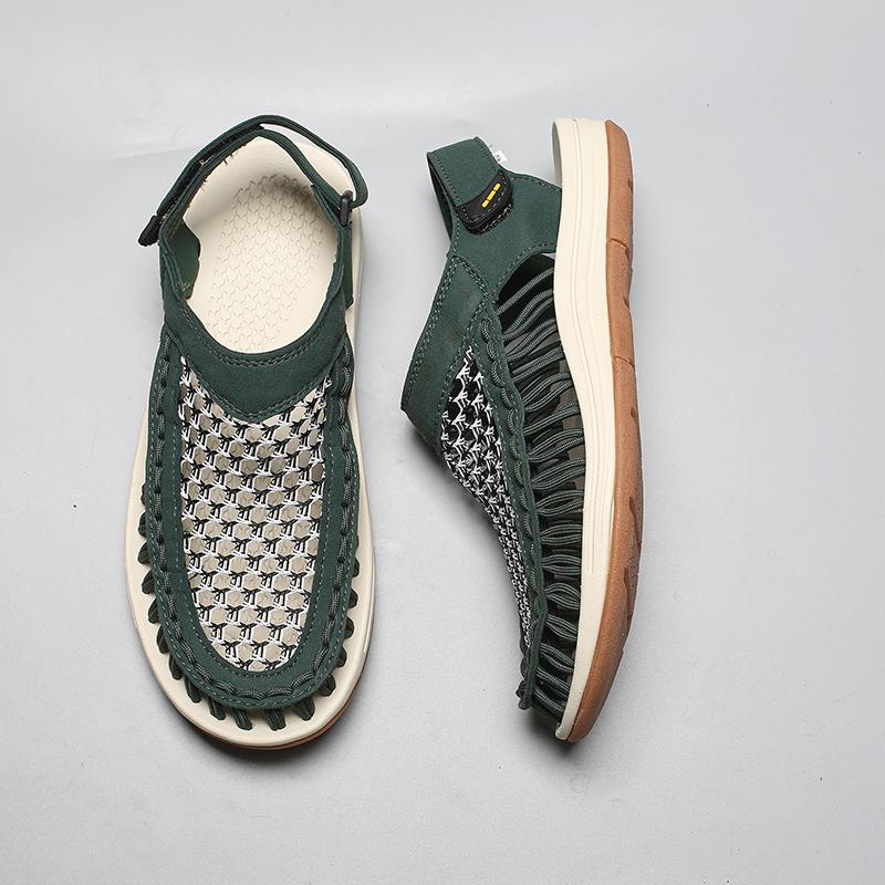 Fashion New Comfortable Sandals for Men Summer Beach Flats Breathable Male Casual Shoes Non-Slip Soft Sandaly Outdoor Wading Aqua Shoes