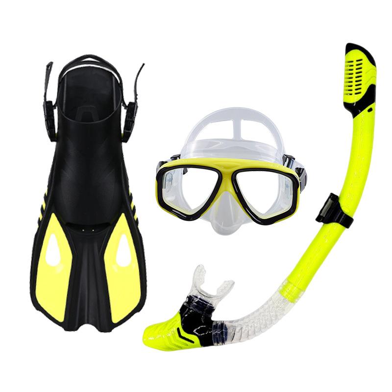 Outdoor sports equipment snorkeling Sambo large frame diving goggles fully dry breathing tube fins snorkeling set