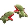 1 Pair Dinosaur Hand Gloves Cartoon Realistic Fabric Open Mobile Mouth Hand Puppet Toys For Kids