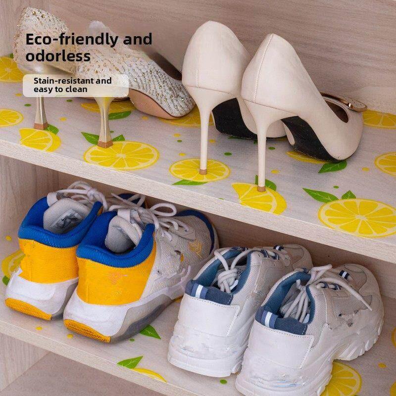 4PCS No Residue Refrigerator Pad Waterproof Anti-oil Cuttable Washable Kitchen Placemat for Shelf Drawer Liner
