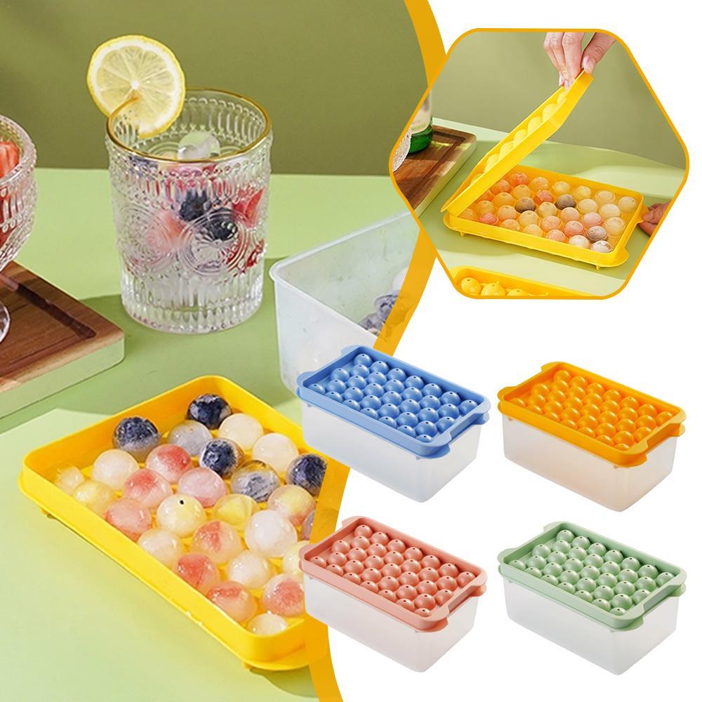 Kitchen Bar Supplies Ice Ball Maker Silicone Ice Cube Mold Tray DIY Freeze Ice Maker For Food And Beverage Refrigeration