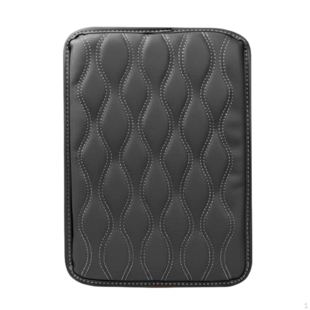 Leather Car Armrest Pad, Universal Console AntiSlip, Protective, Easy Install
