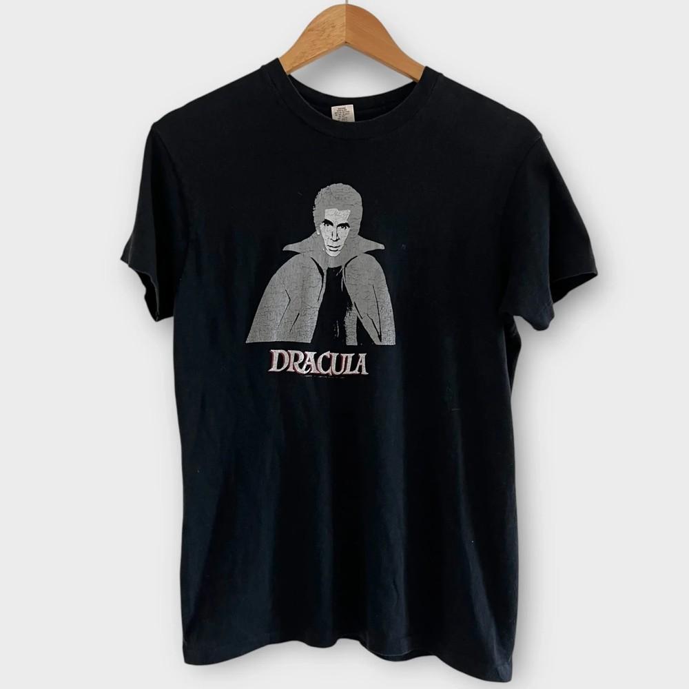 1979 Дракула Винтажная Кино Промо Футболка Репринт Размеры S-4XL Унисекс Футболка S
