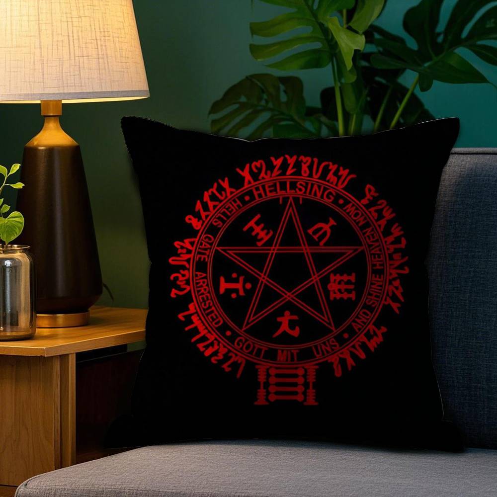 Anime C-Castlevania Game Pillow Case Sofa Living Room Bedroom Double-sided Printing Square Cushion Nap Time Pillow Case