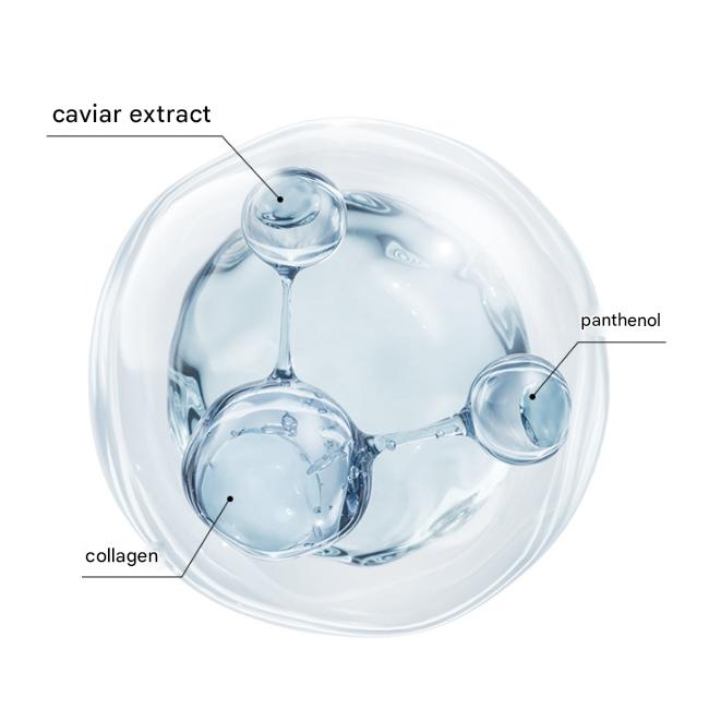 AHC Kit spécial de soins de la peau au caviar noir (tonique + lotion + crème + ampoule + crème pour le contour des yeux)