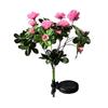 Solar Garden Lights Outdoor Decorative Solar Garden Lights with 7 Azalea  Flowers, LED Waterproof Solar Powered Garden Light