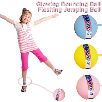 Palla da altalena rimbalzante luminosa, intrattenimento leggero, palla da salto alla caviglia, anello di salto lampeggiante, giocattolo sportivo per bambini