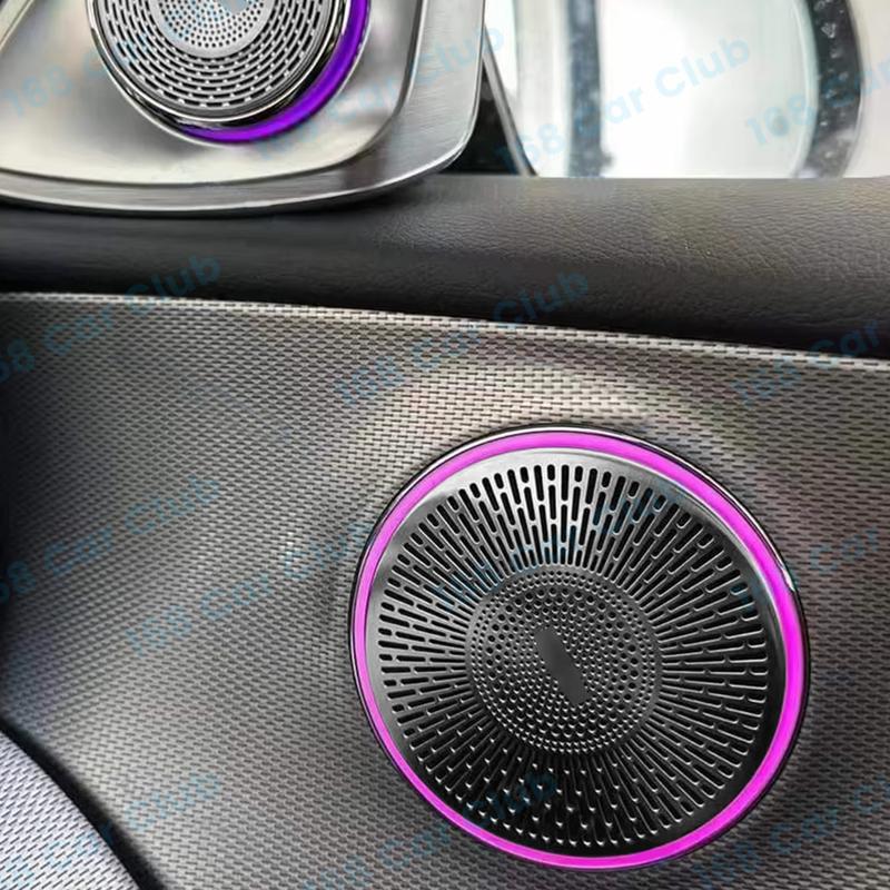 LED Ambient Lights For Mercedes Benz W205 W213 X253 W238 C/E/GLC Class E Coupe Car Door Horn Decorative Shell New Speaker Cover